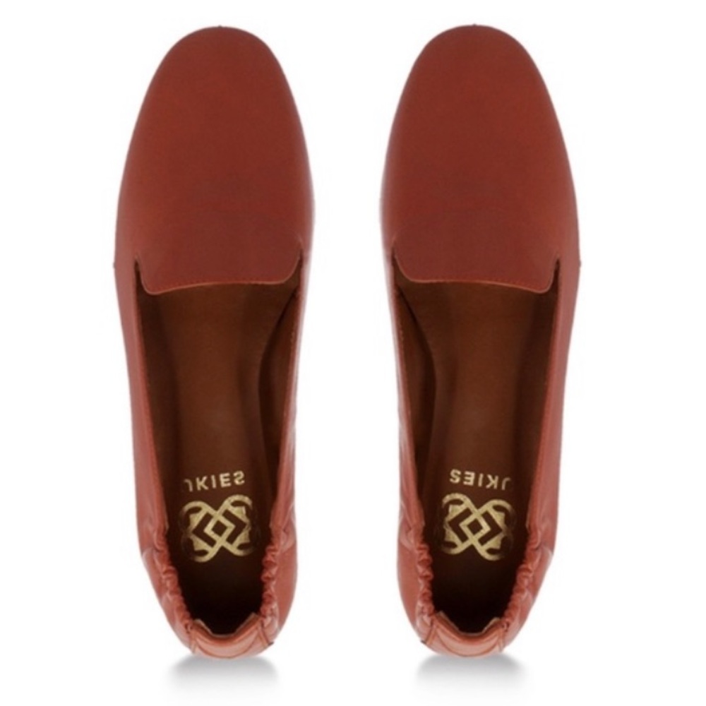 EUC UKIES Cognac Nappa Bianca Leather Loafer